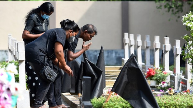 Sri Lanka bombing martyrs' graves