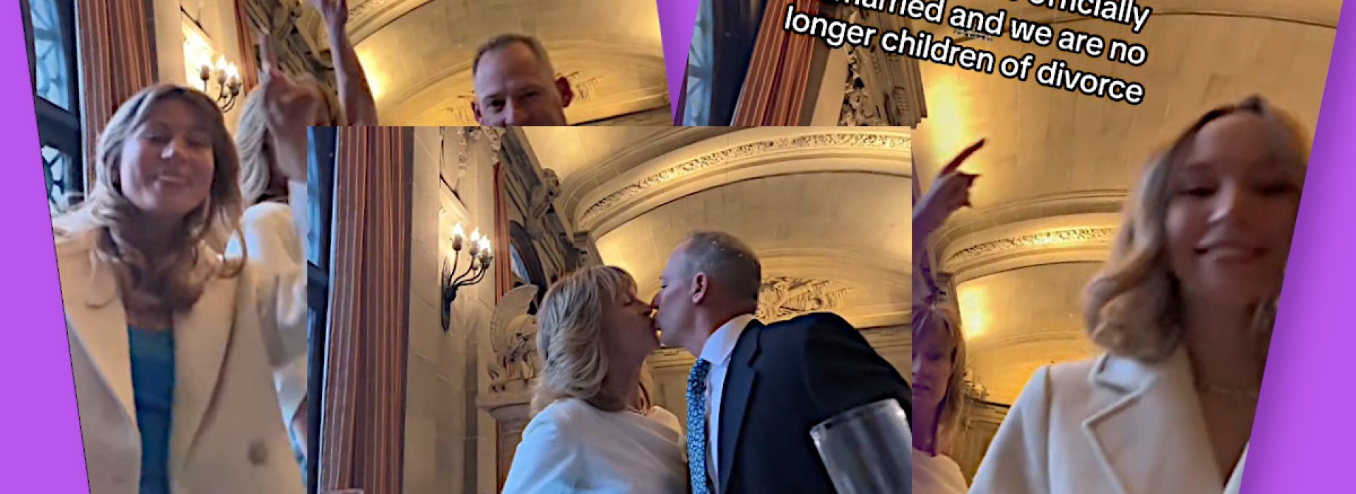 Couple remarries with help from daughters