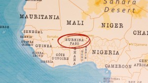 Burkina Faso on map