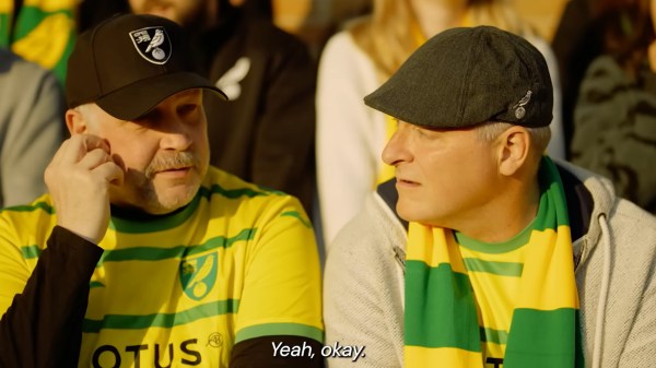 Men at soccer game
