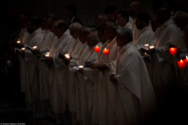 Pope Francis leads a mass at St Peter’s basilica for the Feast of the Presentation of the Lord on February