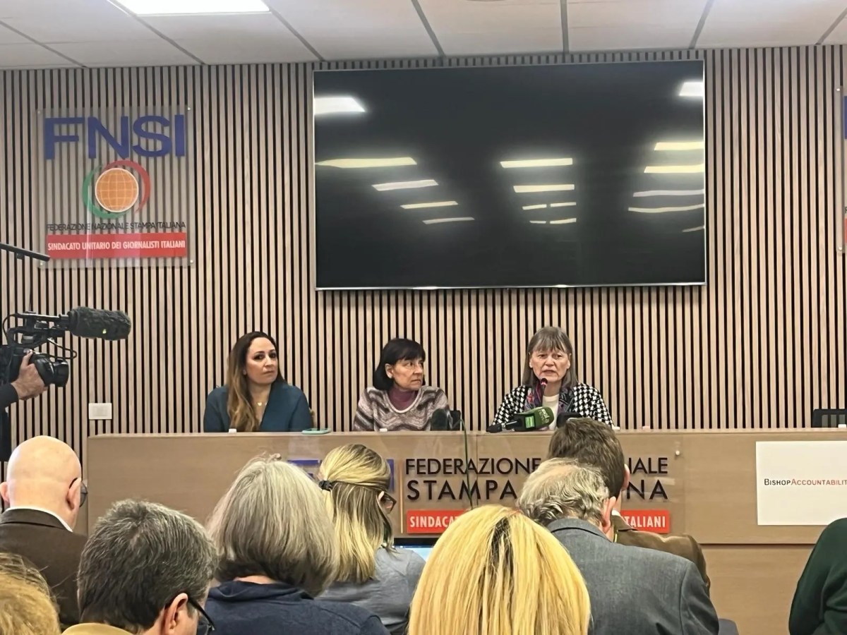 Two women, alleged victims of Fr. Marko Rupnik, gave their testimony at a press conference in Rome.