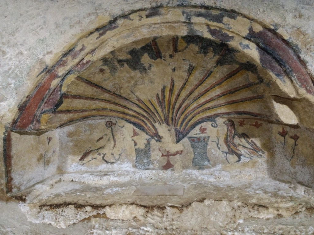 The-4th-century-Scallop-in-St.-Agatha-cave-church-Courtesy-of-St.-Agathas-complex.jpeg