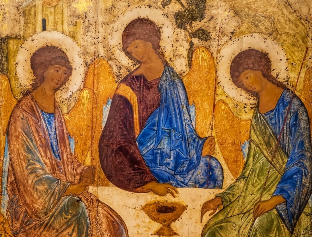 "The Trinity" by Andrei Rublev (Detail)