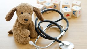 Children's toys with medical equipment