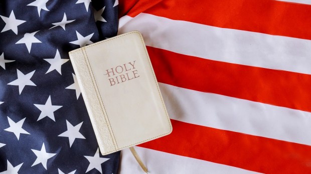 American flag and bible