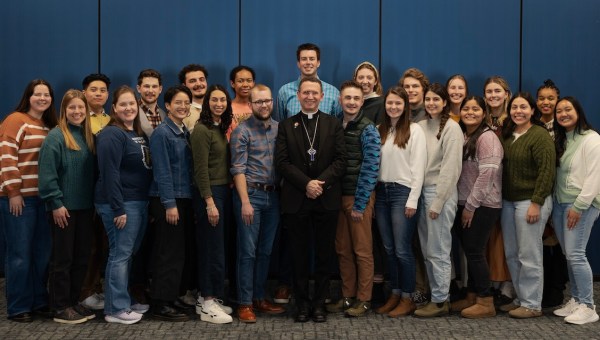 National Eucharistic Pilgrims with Bishop Cozzens