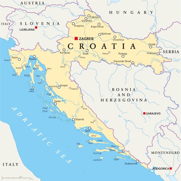 Croatia map