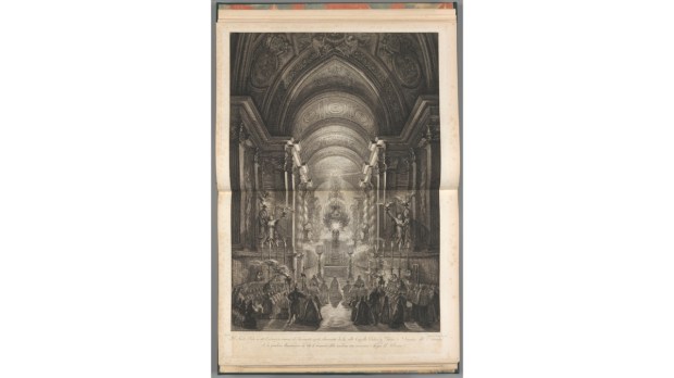 3 F. Piranesi, Cerimonia delle Quarantore in Cappella Paolina, 1787 - Musées du Vatican machine des quarante-heures