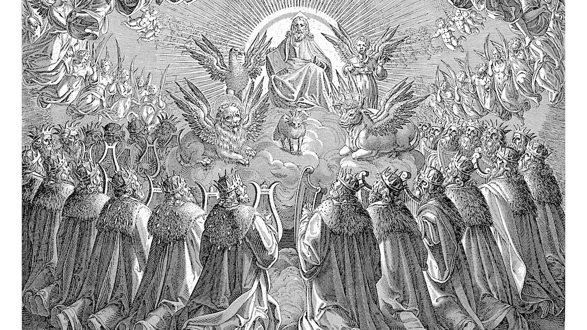 God Father angels heaven beatific vision throne trinity