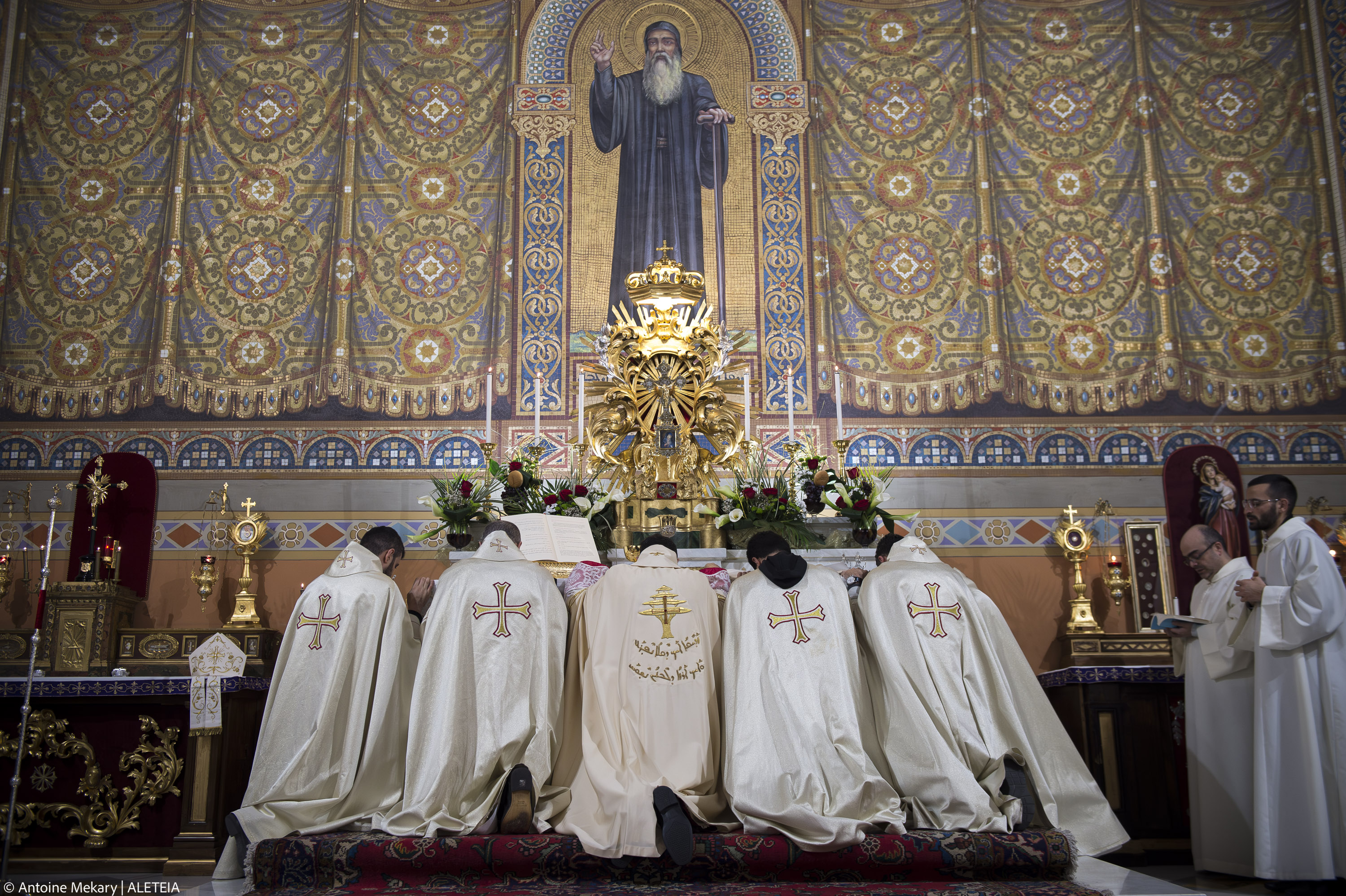 Maundy Thursday celebration at the Church of San Marone in Rome on March 29, 2028.