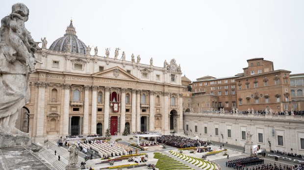 Pope Francis presides over the Easter Mass as part of the Holy Week celebrations