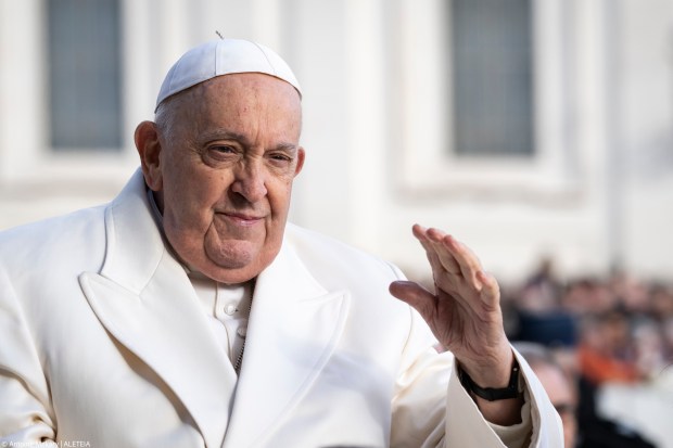 Pope Francis during his weekly general audience at St. Peter's Square at the Vatican
