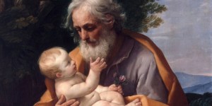 St. Joseph cradles baby Jesus in this extraordinary image