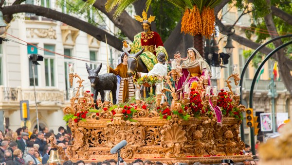 Palm Sunday procession in Malaga, Spain