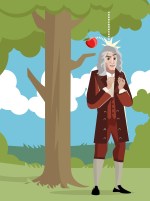 Isaac Newton gravity apple