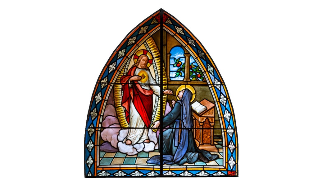 St. Theresa of Avila, stained glass window