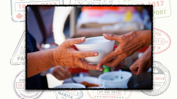 travel volunteer soup kitchen feed the hungry visas