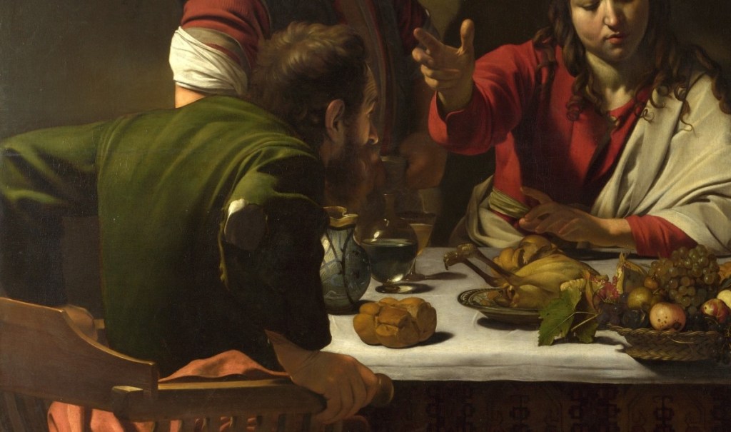 Supper at Emmaus by Caravaggio (Detail)