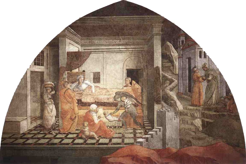 Filippo Lippi Medieval art, birth of St. Stephen