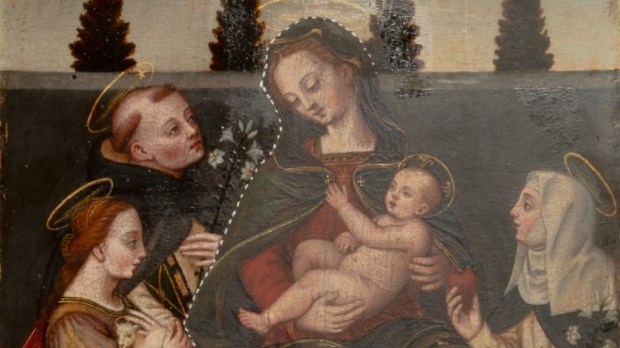 Madonna and Child with St. Dominique and St. Agnese by Plautilla Nelli