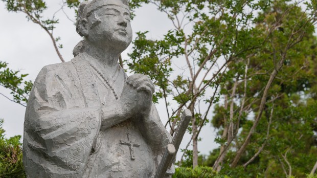 NagasakiJapan-Jun08-2019-Amakusa-Shiro-Statue-at-Ruins-of-Hara-castle-in-Shimabara-Nagasaki-Japan.-He-was-led-the-Shimabara-Rebellion1637-38-an-uprising-of-Roman-Catholics-against-the-Shogunate.jpeg