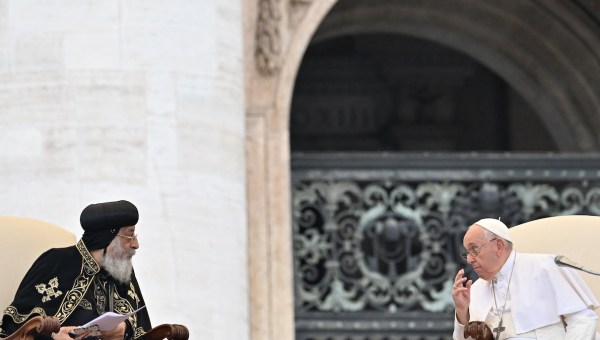 Coptic pope and Roman pope