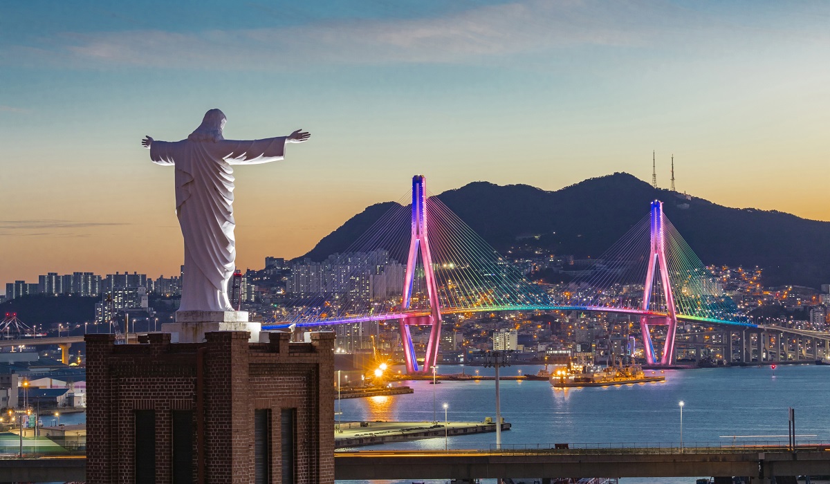South Korea Jesus statue
