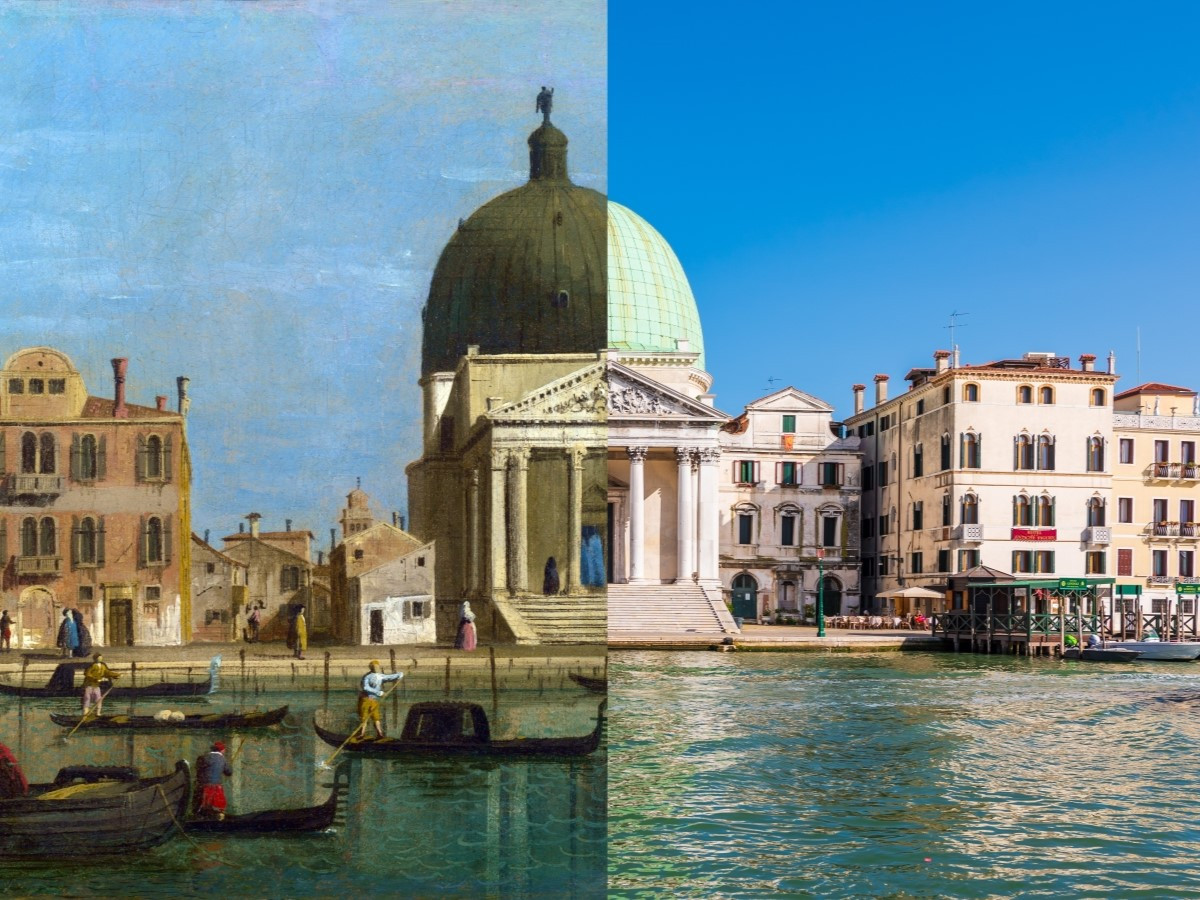Venice churches then and now