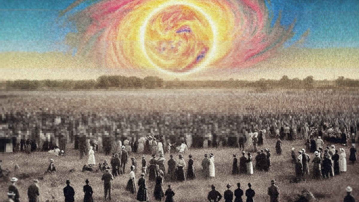 Fatima's Miracle of the Sun as envisioned by A.I.