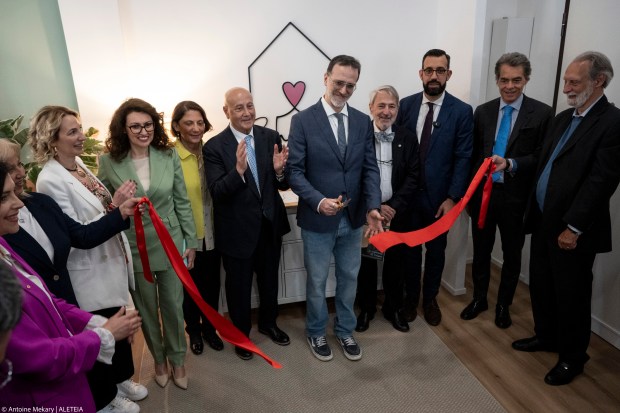 Inauguration of Chiara's House, an apartment dedicated to women with pathological pregnancies, in Rome on May 8, 2024.