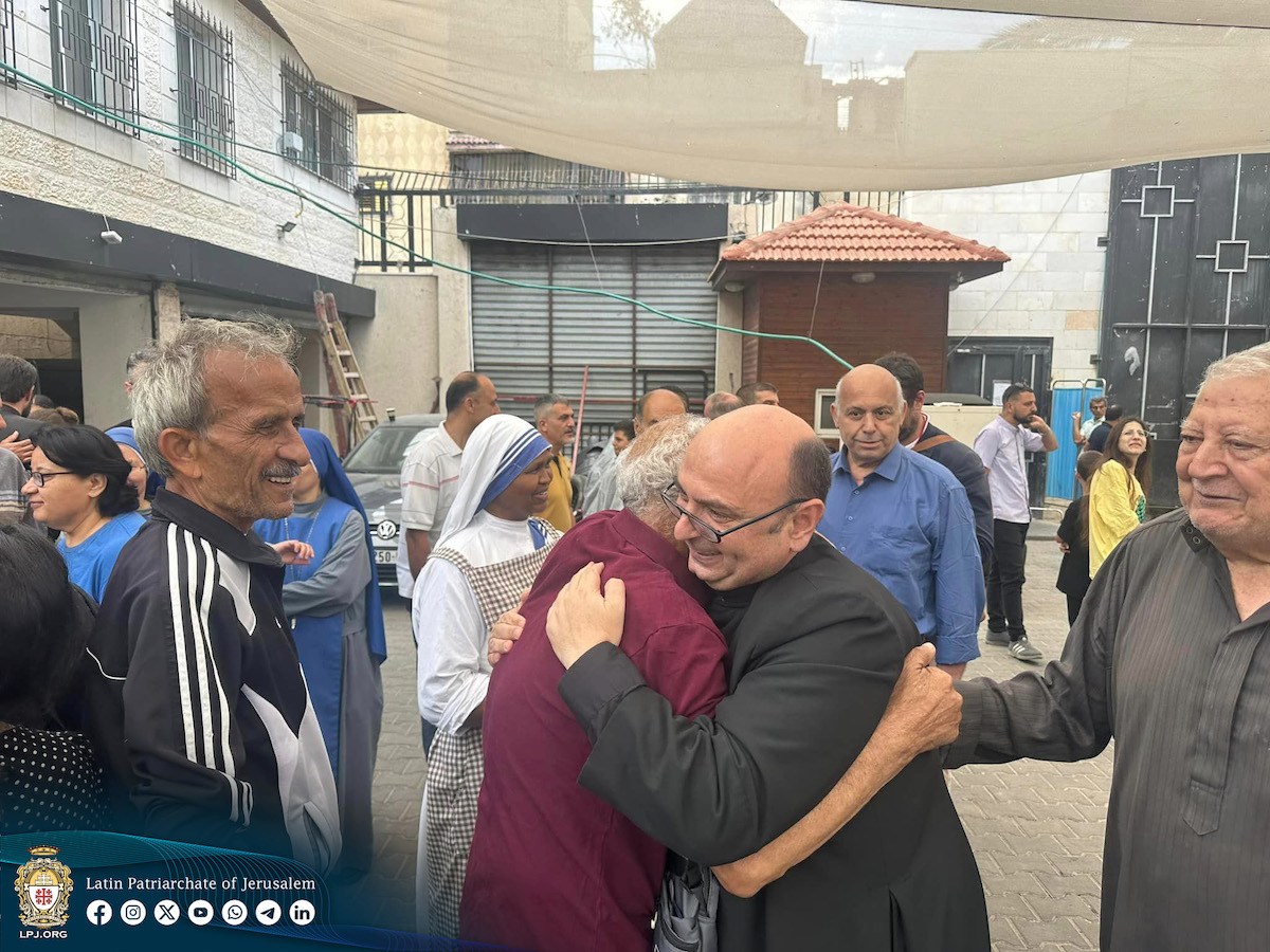 Fr. Gabriele Romanelli welcomed back to Gaza