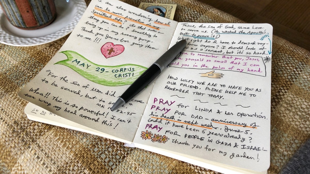 Homemade prayer journal