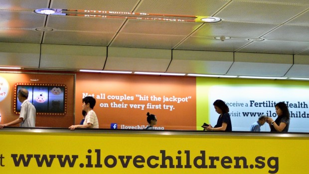 Ad in Singapore encouraging more births