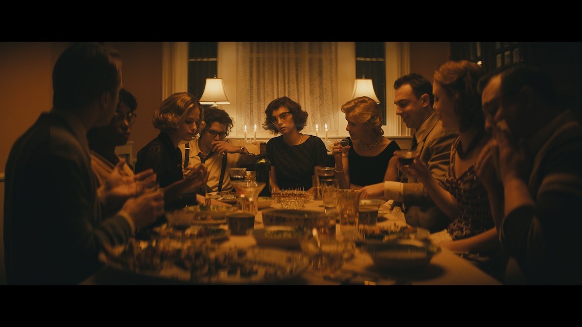 Dinner scene in movie Wildcat