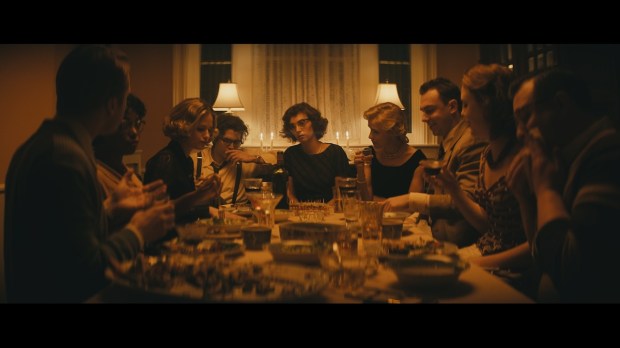 Dinner scene in movie Wildcat