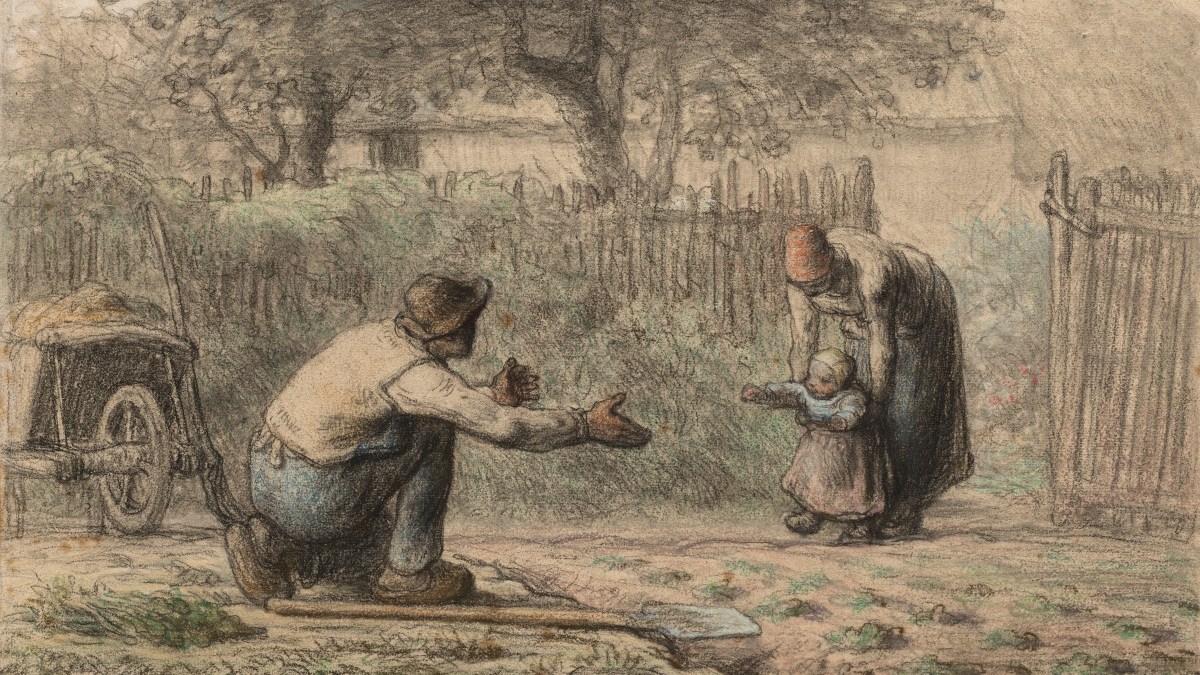 Jean Francois Millet's "First Steps," Cleveland Museum of Art