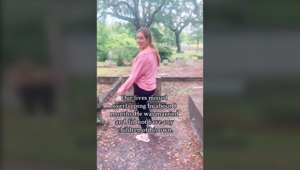 Sarah Robsdottir pitched a piece about this lady who selected her baby's name by looking through a cemetery.