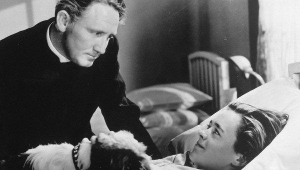 Spencer Tracy as Fr. Edward J. Flanagan in the film "Boys Town"