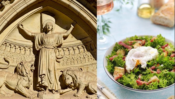 Saint and salad: St. Blandina and Lyonnaise salad