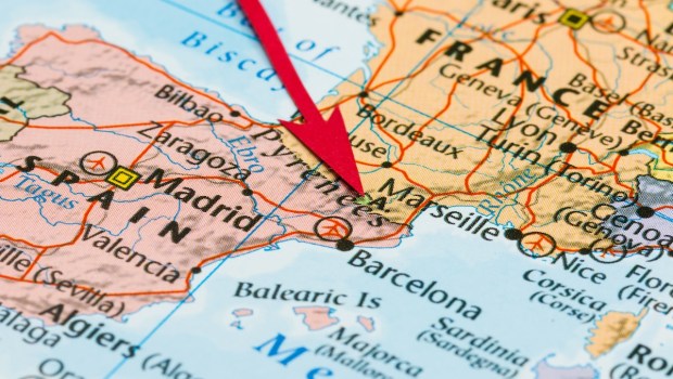 Andorra on map