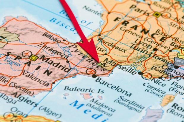 Andorra on map