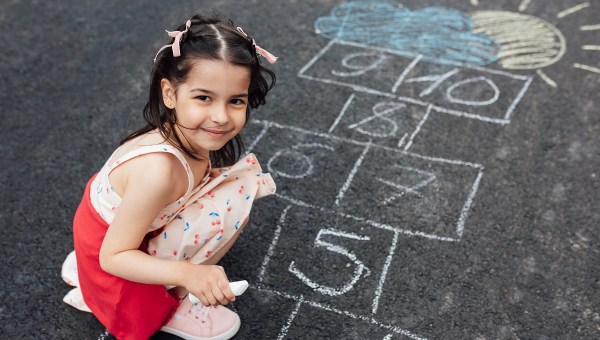 kid playing without phone