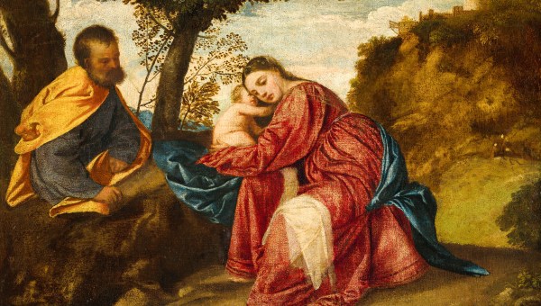Tiziano Vecellio, called Titian, The Rest on The Flight into Egypt