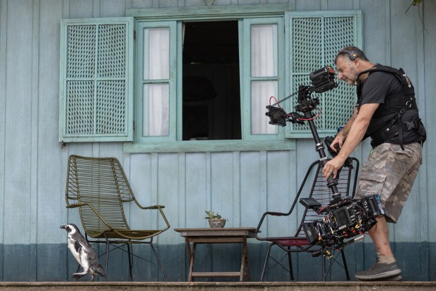 Filming "My Penguin Friend"
