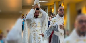 The joyous way the Lebanese welcome a newly-ordained priest