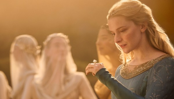 Morfydd Clark as Galadriel in Rings of Power season two