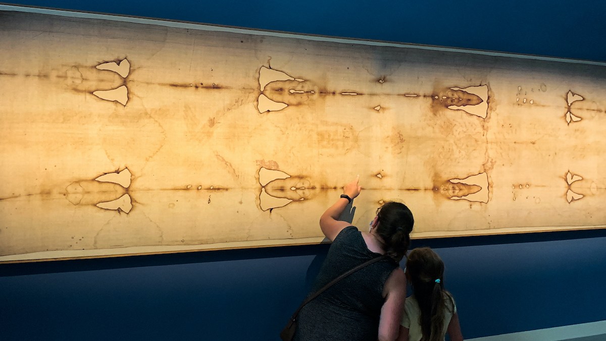 Shroud replica in Vilnius