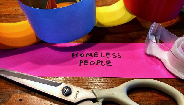 Making a paper prayer chain