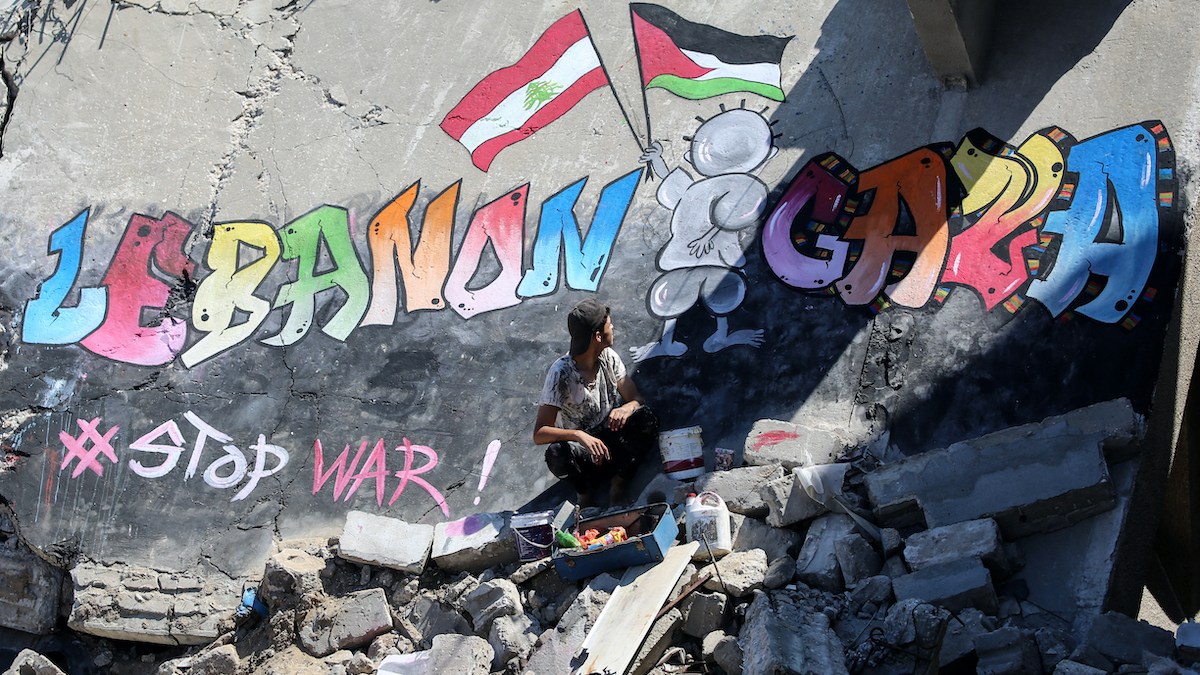 Graffiti in Gaza Strip